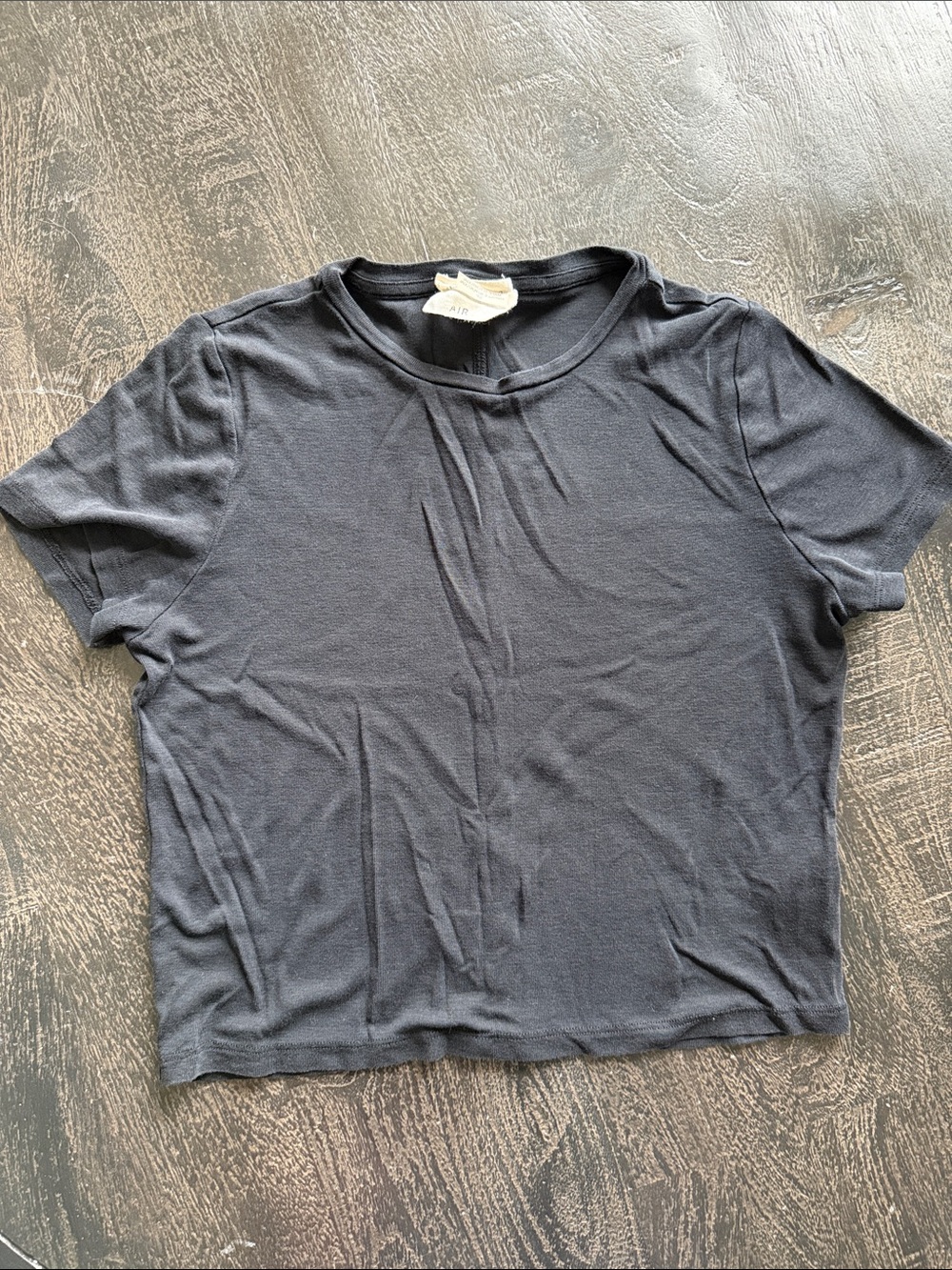 Alice + Olivia Short Sleeve Black Crew Tee